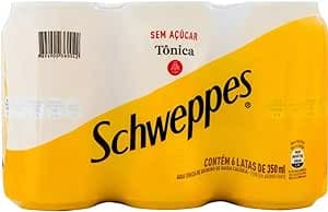 Imagem da oferta Pack de Schweppes Tônica Sem Açúcar 350ml 6 unidades