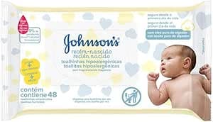 Imagem da oferta Lenços Umedecidos Johnson's® Baby Recém Nascido, 48 Unidades