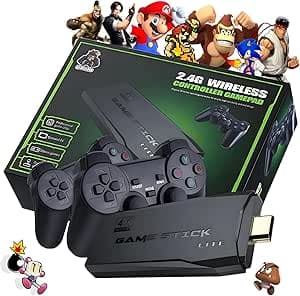 Imagem da oferta Game Stick Retrô 4K 64gb Original Versão Atualizada - 20 Mil Jogos Com 2 Controles Sem Fio - Smart Video game TV Stick - Game pendrive