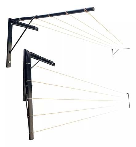 Imagem da oferta Varal De Parede/muro Reforçado Suporta Até 50 Kg!
