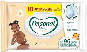 Imagem da oferta Personal Toalha Umedecida Personal Baby Camomila 96 unidades