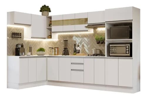 Imagem da oferta Armário Cozinha Completa 100% Mdf 447cm Smart Madesa 02