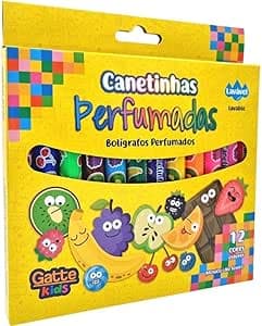 Imagem da oferta Caneta Hidrográfica, Make +, Cheiro De Fruta, 12 Cores