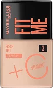 Imagem da oferta Base Líquida Maybelline Ny Fit Me Fresh Tint Com Vitamina C E Fps50 - Cor 03-30ml