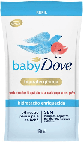 Imagem da oferta Refil Sabonete Líquido Baby Dove Hidratação Enriquecida 180ml