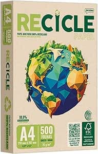 Imagem da oferta Papel Recicle A4 Multiuso 75g com 500fls 100% Reciclado