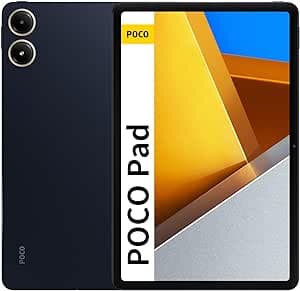 Imagem da oferta Xiaomi Poco Pad Tablet de 12,1 polegadas, 8 GB de RAM + 256 GB de ROM, tablet Android WiFi, resolução de 2560 x 1600, tela de 120 Hz, bateria de 10000 mAh, carregamento rápido de 33W (Azul)