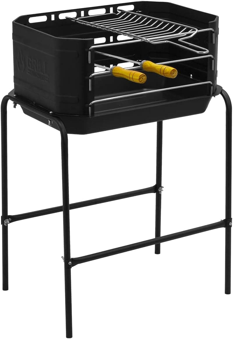 Imagem da oferta Churrasqueira Portátil Móvel Pro Tork Grill Machine Com Grelha + Espetos