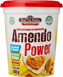 Imagem da oferta DaColônia Amendopower - Pasta De Amendoim Integral, Zero, 500G