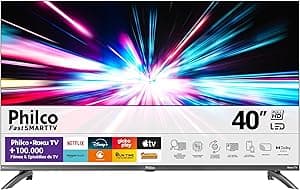 Imagem da oferta Smart Tv 40 Philco Ptv40m9gr2cgb Roku Tv Led Dolby Audio