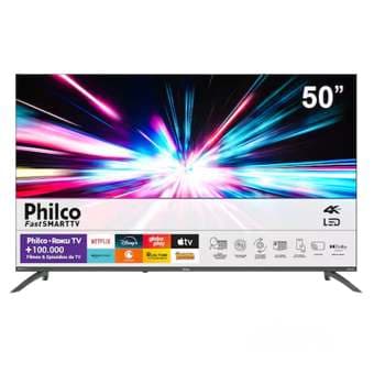 Imagem da oferta Smart TV 50” Philco PTV50VA4REGB Roku TV LED Dolby Audio