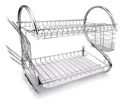 Imagem da oferta Escorredor De Louça Pratos Talheres Inox Cozinha Duplo