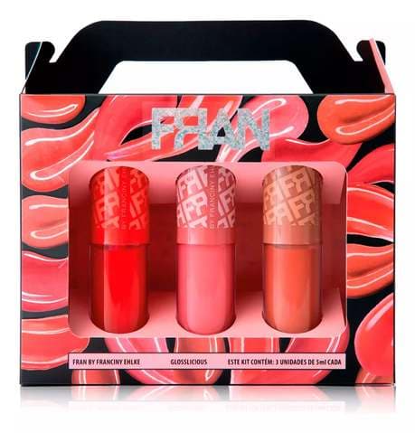 Imagem da oferta Kit Glosslicious Gloss Labial - Franciny Ehlke Acabamento Brilhante Cor Franciny Ehlke Glosslicious