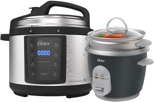 Imagem da oferta Kit Panela de Pressão e Panela Elétrica de Arroz Oster - 127V