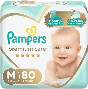 Imagem da oferta Fralda Pampers Premium Care M - 80 Fraldas