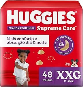 Imagem da oferta Huggies Fralda Roupinha Supreme Care XXG 48 Un