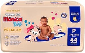 Imagem da oferta Turma da Mônica Baby Premium Econômica P 44 Unidades
