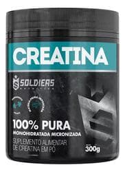 Imagem da oferta Creatina Monohidratada Pote 300g 100% Pura Soldiers Nutrition