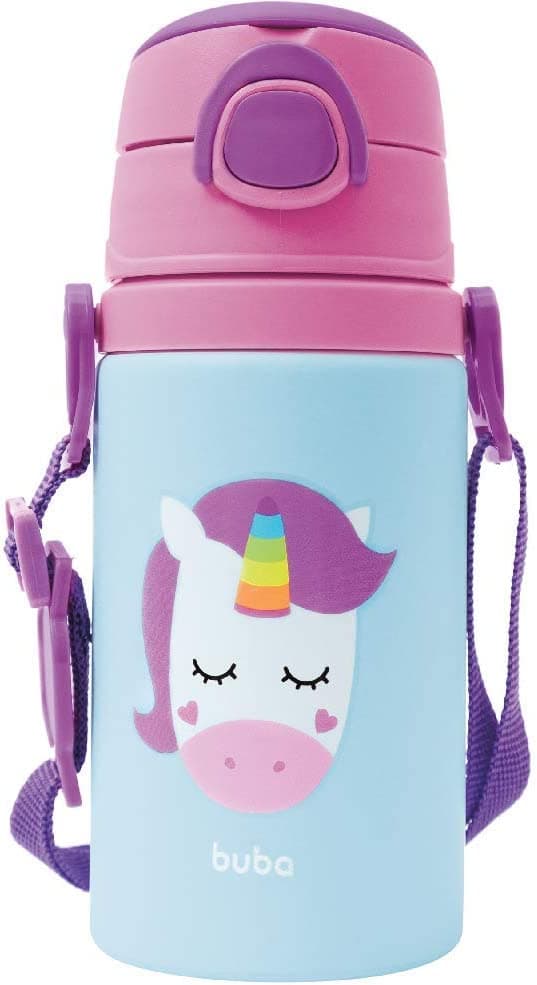 Imagem da oferta Buba Garrafinha De Aluminio Animal Fun Unicórnio Colorido