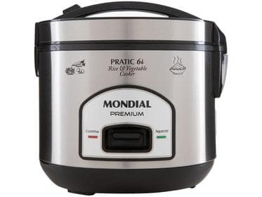 Imagem da oferta Panela de Arroz Elétrica Mondial Pratic PE-43-6X - 6 Xícaras 500W