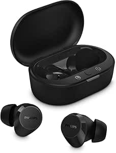 Imagem da oferta Fone De Ouvido Sem Fio Tws Philips Tat1209bk/00 Na Cor Preto, Com Bluetooth, Microfone, Tecnologia Ipx4 E 18 Horas De Reprodução.