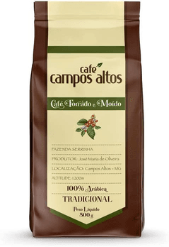 Imagem da oferta Café Campos Altos, Café Tradicional Torrado e Moído, 500g