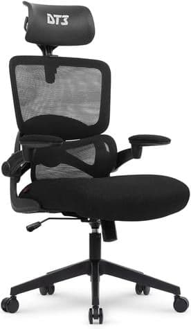 Imagem da oferta Cadeira Gamer DT3 GTL, ergonomica revestimento tecido Max2Weave™ + Mesh DT3 Vintex-Y™, apoio cabeça 2D, Braço retrátil ate 90º+rotação de até 180°, suporta até 110kg e altura máx. de 1,80m (Black)