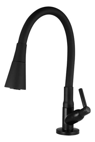 Imagem da oferta Torneira Gourmet Cozinha Mesa Bancada Pia Flexível Preta Abs