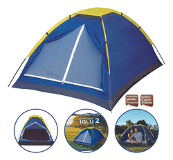 Imagem da oferta Mor Barraca Iglu Para 2 Pessoas 409033 Camping Azul