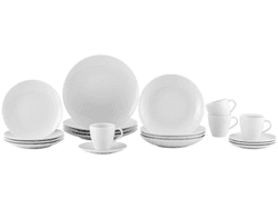 Imagem da oferta Aparelho de Jantar e Chá 20 Peças Tramontina de Porcelana Branco Redondo Silvia