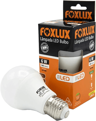 Imagem da oferta Foxlux Lâmpada LED Bulbo 6W 3000K Bivolt
