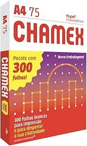 Imagem da oferta Papel Sulfite, Chamex, A4, 75 Gramas, Pacote De 300 Folhas