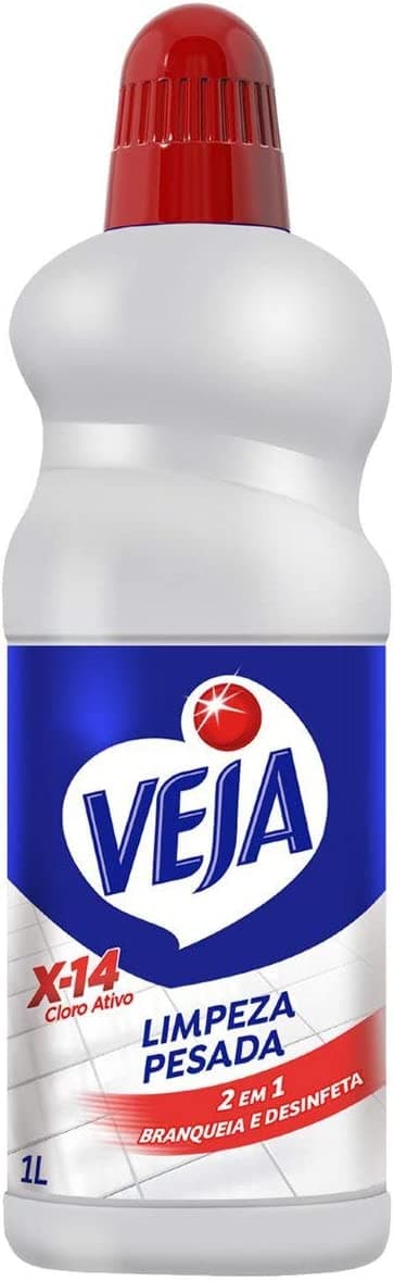 Imagem da oferta Limpador X14 Limpeza Pesada 2Em1 Cloro Ativo 1 L, Veja, 1L