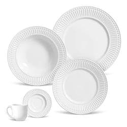 Imagem da oferta Aparelho De Jantar 20 Peças Roma Branco Porto Brasil