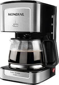 Imagem da oferta Cafeteira Elétrica Dolce Arome, Mondial, Preto/Inox, 550W, 110V - C-43-20X-SI