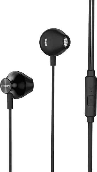 Imagem da oferta Fone De Ouvido Com Microfone, Philips, Taue101bk/00, Com Fio De 1,2 Metros, Intra-auricular, Preto