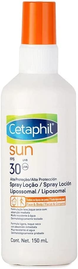 Sun FPS 30 Loção Lipossomal Spray, Cetaphil - 150ml