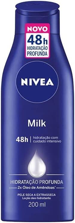 NIVEA Loção Hidratante Milk Pele seca a extrasseca 200ml