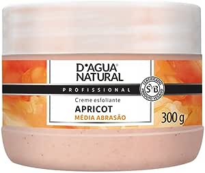 Creme Esfoliante Apricot Média Abrasão, D'agua Natural, 300 g