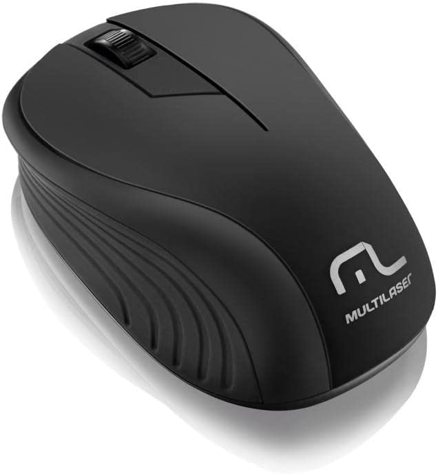 Mouse Multilaser Sem Fio 2.4 Ghz Preto Usb - Mo212