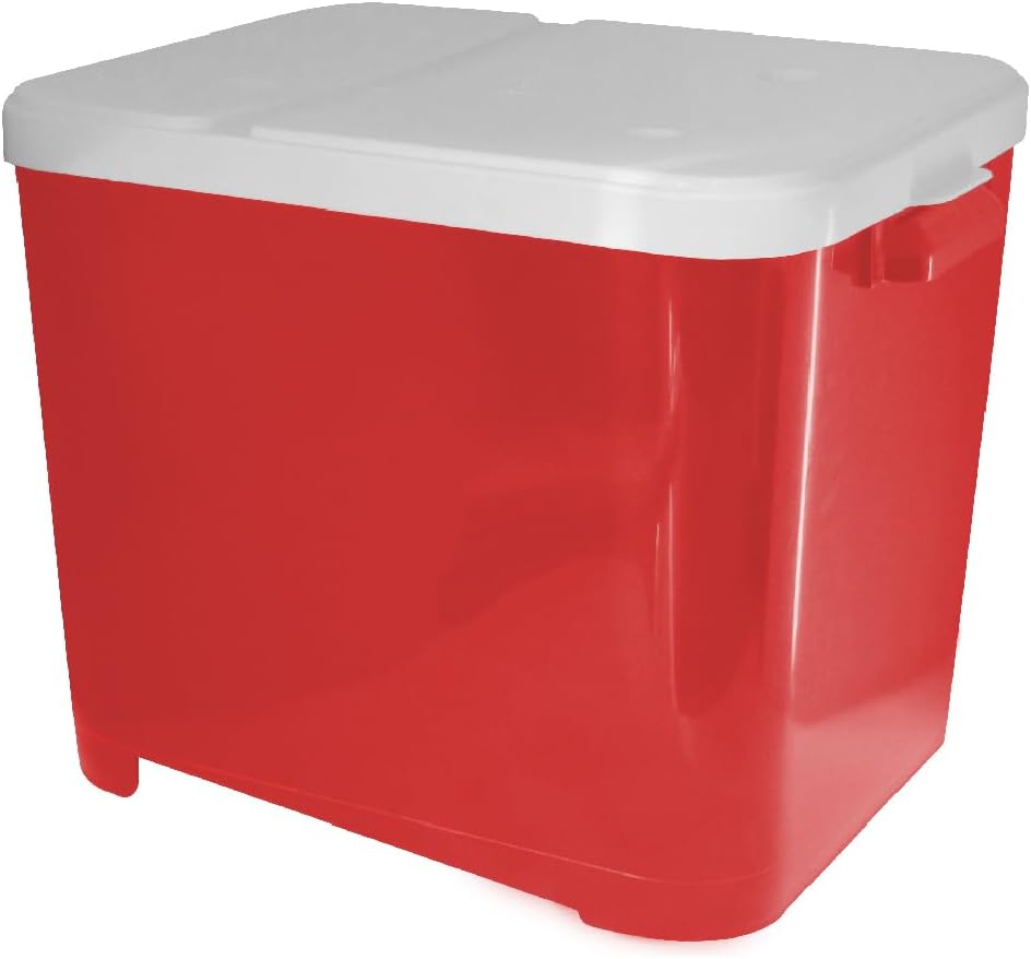 Porta Ração Vermelho para 15 kgs - Furacão Pet