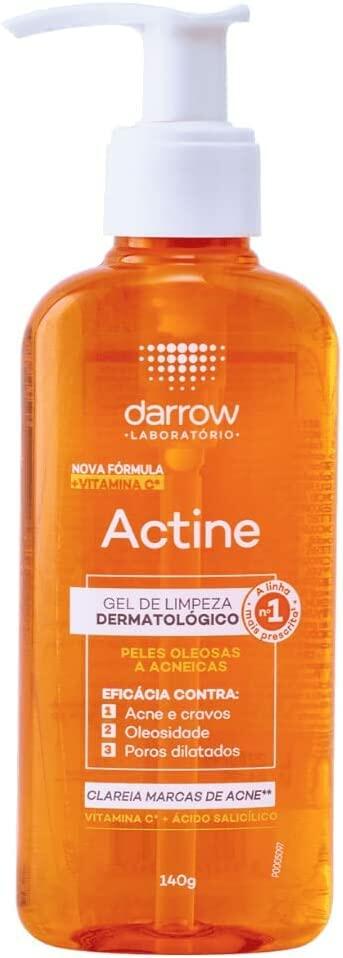 Actine Sabonete Líquido + Vit C, pele oleosa a acneira, Darrow - 140g Laranja