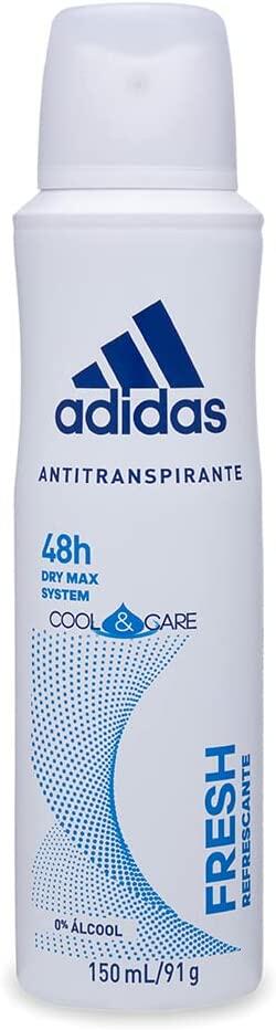 Desodorante Aerossol Adidas Feminino Fresh, Adidas, Branco, 150 Ml