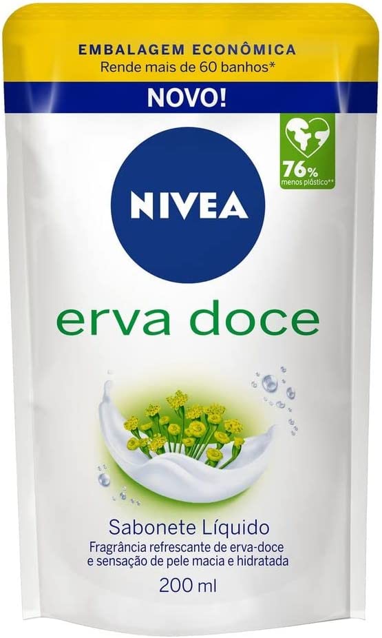 NIVEA Sabonete Líquido Refil Erva Doce 200ml