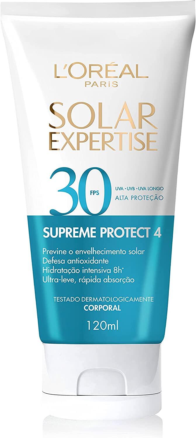 Protetor Solar Corporal L'Oréal Paris Solar Expertise Supreme Protect 4 FPS 30, 120ml