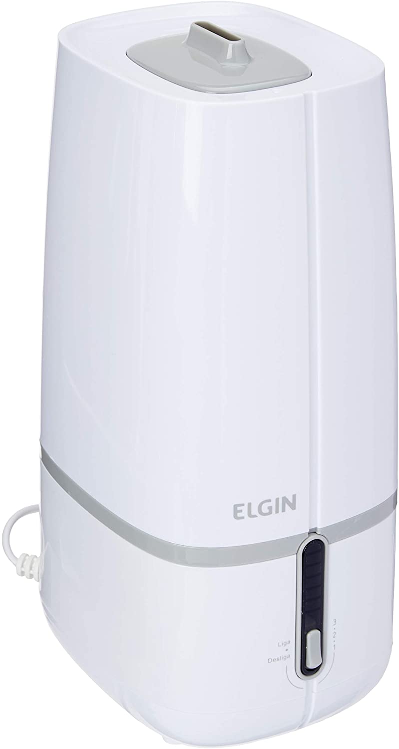 Elgin - Umidificador de Ar Ultrassônico, 2 Litros, 3 níveis de intensidade, Bivolt, Branco