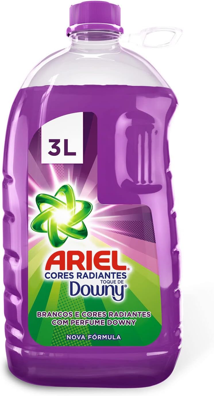 Ariel Cores Radiantes Toque de Downy - Sabão Líquido, 3L