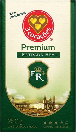 Café, Torrado e Moído, Estrada Real Premium, à Vácuo, 250g, 3 Corações