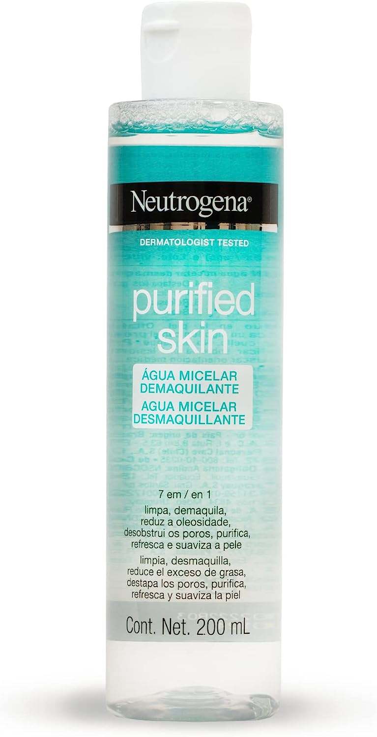 Neutrogena Água Micelar Demaquilante Purified Skin, 200ml