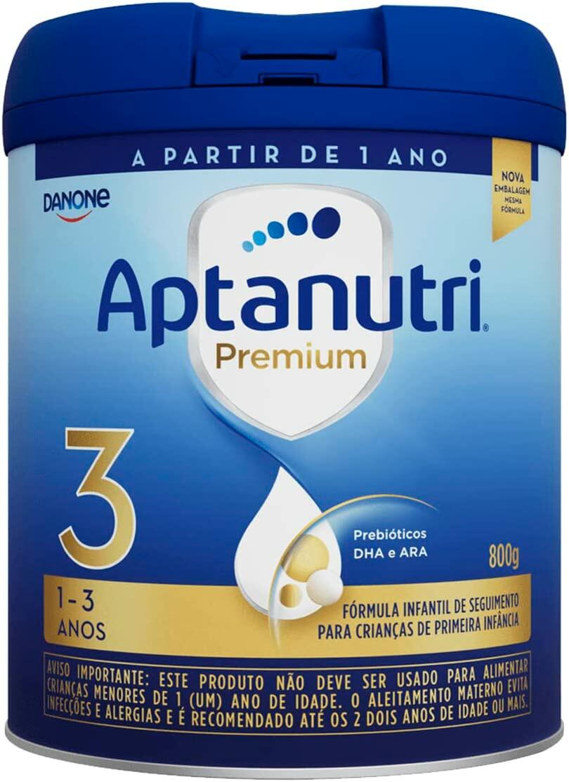 Aptanutri Premium 3, Danone Nutricia, 1-3 anos, Aptanutri 3 - Fórmula de Seguimento, 800g